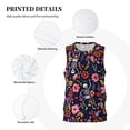thumbnail image 3 of Rocae Dancing Skeletons Floral Garden for Men's Basketball Jersey Lightweight and Breathable Athletic Tank Top,Quick-Drying Sports Jersey Small, 3 of 9