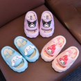 thumbnail image 2 of Zapatillas de casa de dibujos animados para niñas, chanclas antideslizantes para interiores y exteriores, zapatillas Cinnamoroll Kuromi my Melody, Verano, 2 of 6
