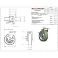 thumbnail image 3 of Snap-Loc SLAC6SDSBP 6 in. Super-Duty Polyurethane Swivel-Brake Caster, 450 lbs, 3 of 4