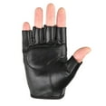 thumbnail image 5 of Roncen Steampunk Gothic Gloves Mens Vintage Geuuine Leather Captain Fingerless Mittens, 5 of 5