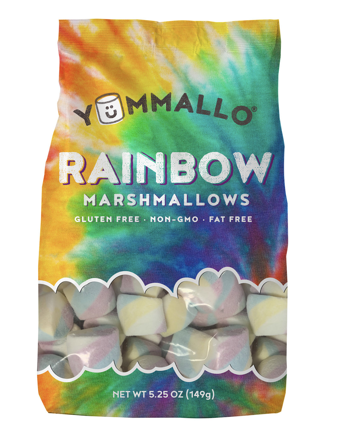 (3 pack) Yummallo Rainbow Marshmallow, 5.25 oz (149g)