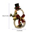 thumbnail image 2 of Guirnalda de luces LED de Navidad, decoración de ventana de puerta de vacaciones de Navidad, hogar, Hotel, oficina, comedor, Bar, adorno Kits de decoración para fiestas Tela escocesa roja negra Injueey HA069819-01B, 2 of 6