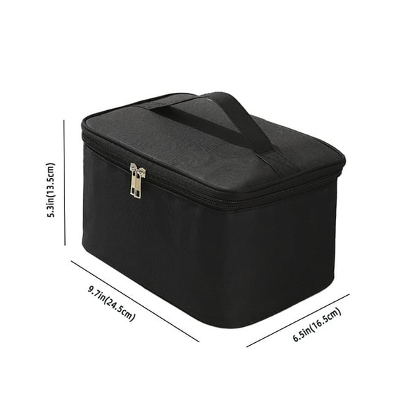 JAYWAYNE Large Capacity Makeup Bag Toiletry Bag Makeup Case, 9.7"×6.5"×5.3" Organizer for Travel, Daily Use & Bathroom Storage