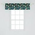thumbnail image 2 of Ambesonne Exotic Valance Pack of 2, Tropic Jungle Monstera Palm, 54"X12", Multicolor, 2 of 2