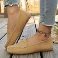 thumbnail image 2 of Women’s Summer Hollow Out Moccasins Plus Size Comfortable Breathable Soft Sole Slip On Flats Yellow 8.5, 2 of 9