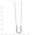 thumbnail image 2 of Diamond Fascination  Diamond Mystique Sterling Silver Platinum-plated Black and White Diamond 18 Inch Necklace, 2 of 2