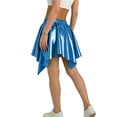 thumbnail image 4 of Eltusu Girls Performance Skirts, Sequin Fashion Elastic Waist Party Dance Skirts Blue Size 7-8T, 4 of 5