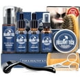 thumbnail image 1 of FULLLIGHT TECH Kit para Barba con Spray de Vitaminas 2x Bálsamo de Aceite Cepillo de Lavado Peine Tijeras - Regalos para el Cuidado de la Barba para Hombres Él Marido Novio Papá - Día de San Valentín, 1 of 4