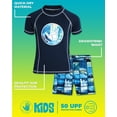 thumbnail image 2 of Body Glove Boys’ Rash Guard Set – UPF 50+ Short Sleeve Swim Shirt and Bathing Suit Trunks – Swimwear Set for Boys (4-12), 2 of 7