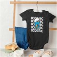 thumbnail image 4 of Urban Streetwear Smurf Iconic Cartoon Romper Boys or Girls Infant Baby Brisco Brands NB, 4 of 6