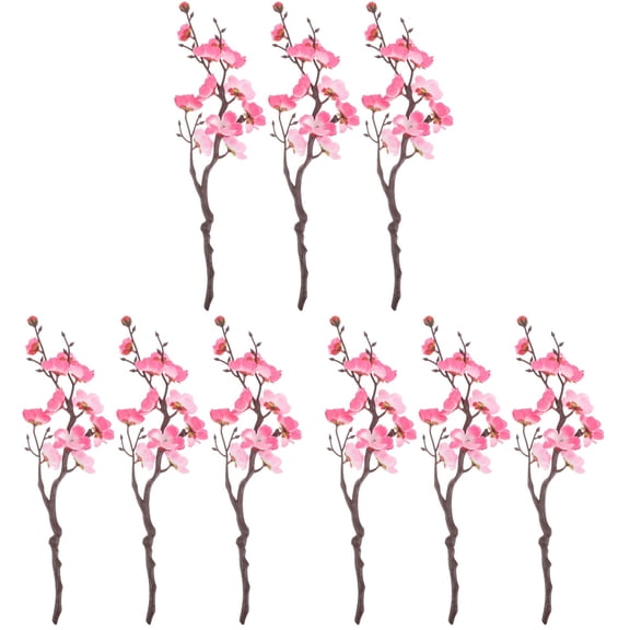 Set of 3 DIY Plum Blossom Decor Cherry Tree Artificial Wintersweet Fake Flowers