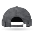 thumbnail image 4 of Hsqqdc Men Unisex Brimless Docker Hat Fashion Melon Skin Cap Adjustable Sailor Beanie, 4 of 7
