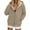 Khaki, variant on ATENAR Womens Hoodies,Zip Up Hoodie,Easy Care,Stretch Fabric,Polyester,Navy,S