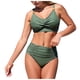 thumbnail image 4 of Tankini para mujer, traje de baño de bikini dividido de color liso a la moda, traje de baño deportivo de cintura alta para mujer, traje de baño de dos piezas para mujer, trajes de baño tankini para mu, 4 of 7