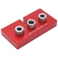 thumbnail image 2 of Wood Doweling Jig, Simple To Clamp Rustproof Accurate Woodworking Hole Drill Guide   For Punching For Carpenter Red, 2 of 8