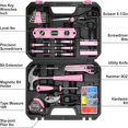 thumbnail image 3 of HLONK Kit d'Outils Ménagers 142 Pcs avec Étui de Rangement Turquoise 13.39 x 9.25 x 2.95 Pouces Multitools pour Réparation à Domicile, 3 of 8