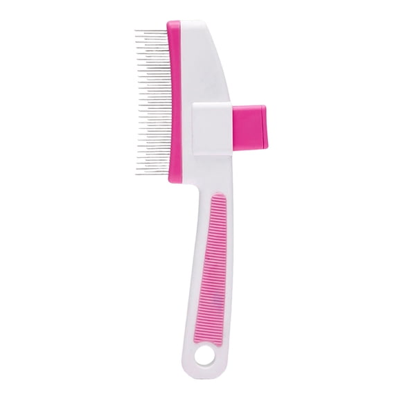 Brush Advanced Hair Removal and Flea Comb for Cat Dog Shedding Control and Coat Cleaning