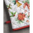 thumbnail image 2 of Maison d' Hermine Chromo 100% Cotton Set of Oven Mitt (7.5 Inch by 13 Inch) and Pot Holder (8 Inch by 8 Inch) for BBQ Cooking Baking Grilling Microwave Thanksgiving/Christmas, 2 of 3