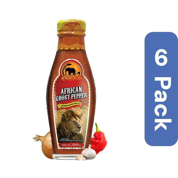 African Dream Foods Sauce African Ghost Pepper 5 Fl Oz (Pack Of 6)