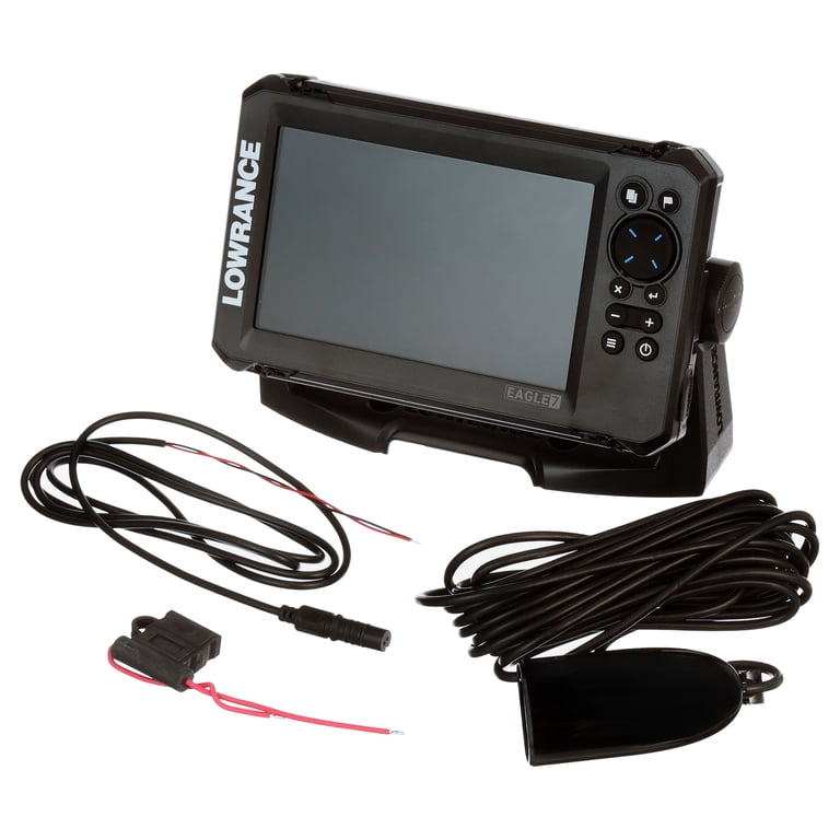 7" Lowrance EAGLE 7 SplitShot Fish Finder with IPS Screen C-Map