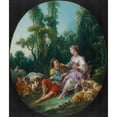 thumbnail image 3 of François Boucher 20x23 Black Modern Framed Museum Art Print Titled - Are They Thinking About the Grape (Pensent-Ils Au Raisin ) (1747), 3 of 5