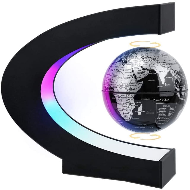 Globo levitante magnético con luz LED, regalo tecnológico genial para hombres, padre, niño, regalos de cumpleaños para niños, globos flotantes, decoración de gadgets de escritorio mundial en la oficin