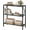 Rustic Brown, variant on Industrial Console Table, 3 Tier Entryway Table, Metal Frame, Sofa Table with Shelf, Hallway Table, Entrance Table for Entryway, Living Room, Foyer, Hallway