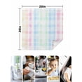 thumbnail image 5 of Blue Pink Plaid Cloth Napkins Washable Set of 6, Pastel Green White Buffalo Patchwork Reusable Dinner Table Napkins Cloth Bulk for Weddings Kitchen Restaurants Hotel Events Parties 20 x 20 Inch, 5 of 9