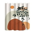 thumbnail image 1 of Bathroom Shower Curtain Abstract Flower Pattern Polyester Cloth Door Curtain for Bathroom Partition, 1 of 6