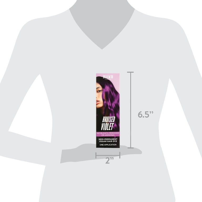 Bleach London Semi Permanent Hair Color, Bruised Violet - Walmart.com
