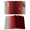Grey Red Black, variant on Dark Red Grey Black Ombre Placemats Set of 4, Farmhouse Gradient Minimalist Placemats for Dining Table, Place Mats for Kitchen Tabletop, Waterproof Wipeable Dining Table Mats Set