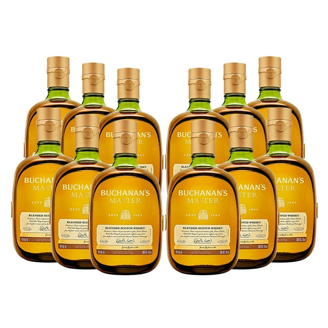Pack 12 Whisky Buchanan's Master Blended Scotch 750 ml Importado Buchanans Whisky / Buchanan's