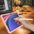 thumbnail image 5 of ELEHOLD Rugged Case for Samsung Galaxy Tab S9 (2023) Three-Layer Hybrid Muti-Functional Case with Built-in Kickstand Pencil Holder Full Protective Shockproof Case for Samsung Tab S9 11.0",Rosegold, 5 of 7
