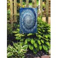 thumbnail image 2 of POGLIP Drapeau de Jardin Décoratif Cercle Optique Bleu Abstrait Moderne Coloré 28x40 Pouces, 2 of 2