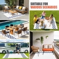 thumbnail image 5 of Outdoor Rug 3x5 ft Blue Check Plaid Outdoor Large Area Rug Non Slip Rubber Buffalo Farmhouse Style Pattern Front Door Mat RV Rug Carpet Patio Outdoor Rugs for Backyard Balcony Deck Porch Indoor, 5 of 9
