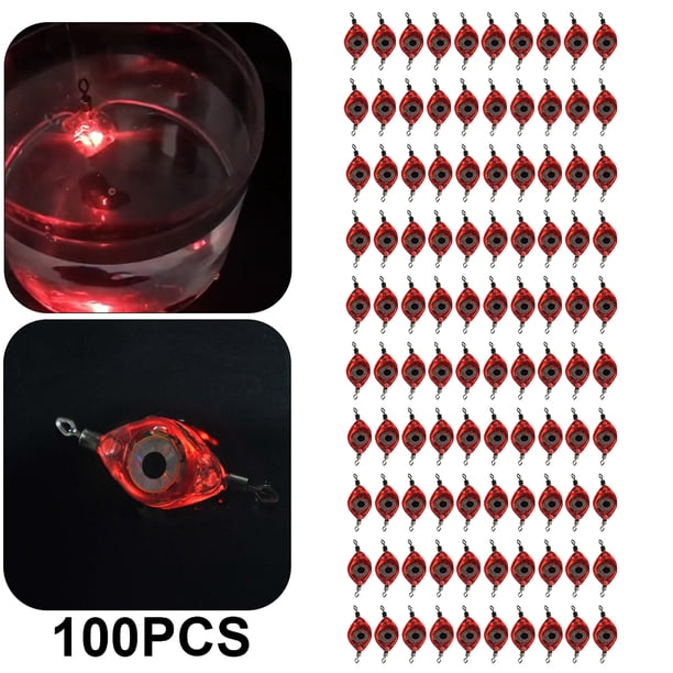 Señuelo Pesca Con Forma Ojo LED Que Atrae Peces para El (rojo)