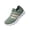 Green_008, variant on Domuza Women's Colorful Stripe Knit Slip-On Sneakers, Lightweight Breathable Comfort Walking Shoes, Casual Non-Slip Footwear for All-Day Wear Black 6.5（EU-37）
