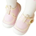 thumbnail image 3 of Siilsaa Baby Walking Shoes Sneakers Breathable Mesh Walking Shoes Hook and Loop Cartoon Non-Slip Rubber Sole Toddler Crib First Walker Shoes Pink,5.5, 3 of 8