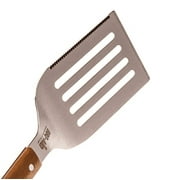 BBQ-AID 3 Piece Grill Set BBQ Accessories - Kitchen Tongs, Metal Spatula & Fork Utensils - Heavy Duty Stainless Steel Barbecue Grill Utensils for Outdoor Grill with Solid Sturdy Wood Handles