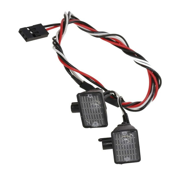 Decretación 2pcs Kit de Luz Led de Automóvil RC Con Pantalla de Lámpara Luces Blancas 5.5-11V RC Decoración LED Comunes Accesorios RC RC
