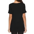 thumbnail image 4 of Uhndy Women Tops V Neck Summer Casual Tshirts Short Sleeve Tunic Blouse Solid Color Slim Fit Tee Shirts, 4 of 4