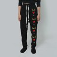 thumbnail image 3 of WILLBEST Fall Clothes Women Women Fashion Pants Comfy Pajama Bottom Straight Leg Drawstring Yoga Pants Breathable Color Block Pajama Sweatpants Clearance Easentials, 3 of 4