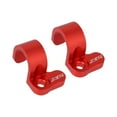 thumbnail image 4 of 2 abrazaderas resistentes para manguera de freno para motocicletas XR250 XR400 y la mayoría de . Rojo, 4 of 8