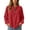 Red, variant on Kaemgyyd Womens Long Sleeve Shirts Quarter Zip Tops Round Neck Pullover Casual Fall Fashion Clothes Outfits