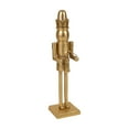 thumbnail image 4 of Holiday Time 14.25-Inch Gold Metal Nutcracker – Standing Christmas Decoration Figure, 4 of 5