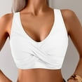 thumbnail image 2 of TTUHYWXI Women Bikini Top Only - Push Up Large Bust Swimsuit Top 2026 Twist Front Bathing Suit (White, L), 2 of 7