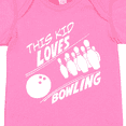 thumbnail image 4 of Inktastic This Kid Loves Bowling Boys or Girls Baby Bodysuit, 4 of 5