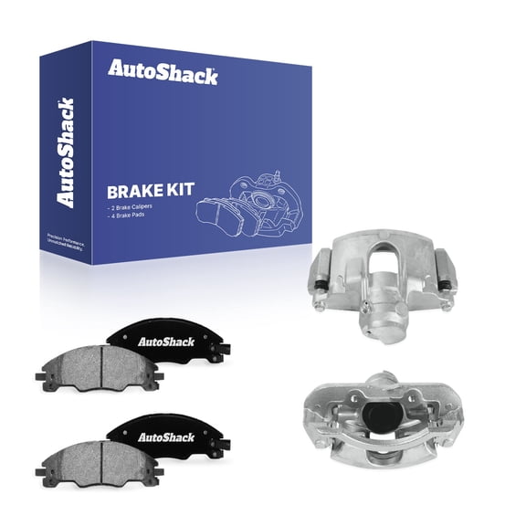 AutoShack Front Brake Calipers   Ceramic Brake Pads Replacement for 2008-2011 Ford Focus 6-PC Kit