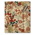thumbnail image 3 of Designart 'Botanical Retro Garden' Bohemian & Eclectic Print on Natural Pine Wood, 3 of 5