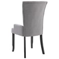 thumbnail image 3 of vidaXL Dining Chairs with Armrests 6 pcs Light Grey Fabric, 3 of 5